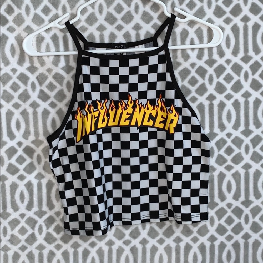 Checkered tank top